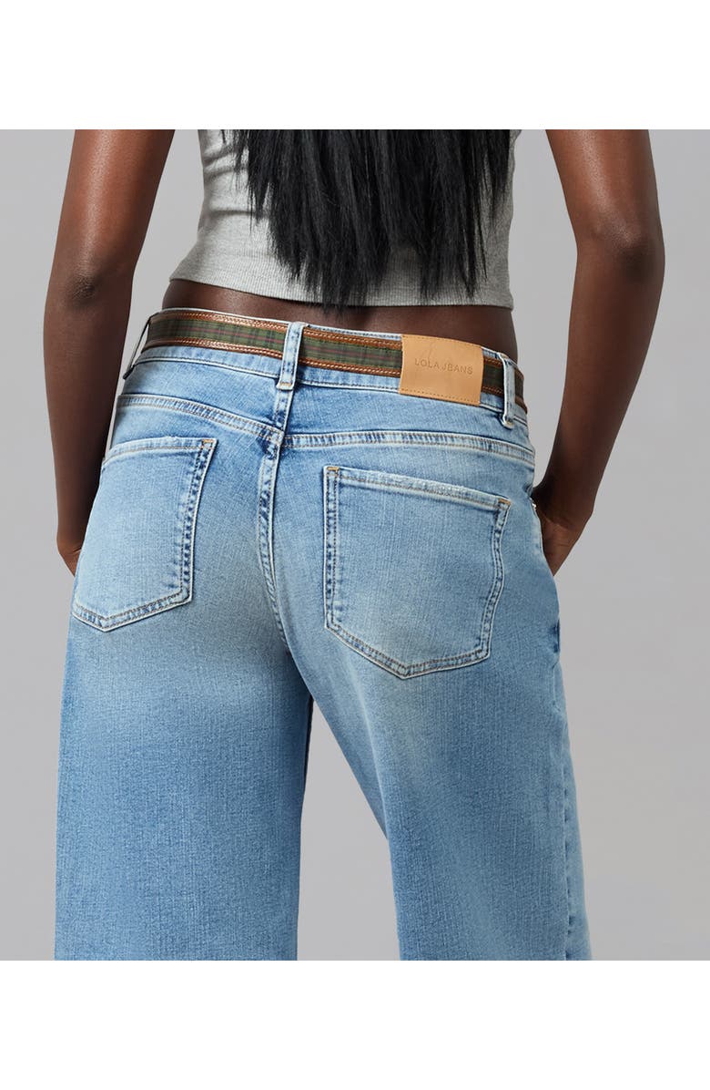 Lola Denim Miro Mid Rise Comfort Straight Jeans, Alternate, color, Denim Dusk
