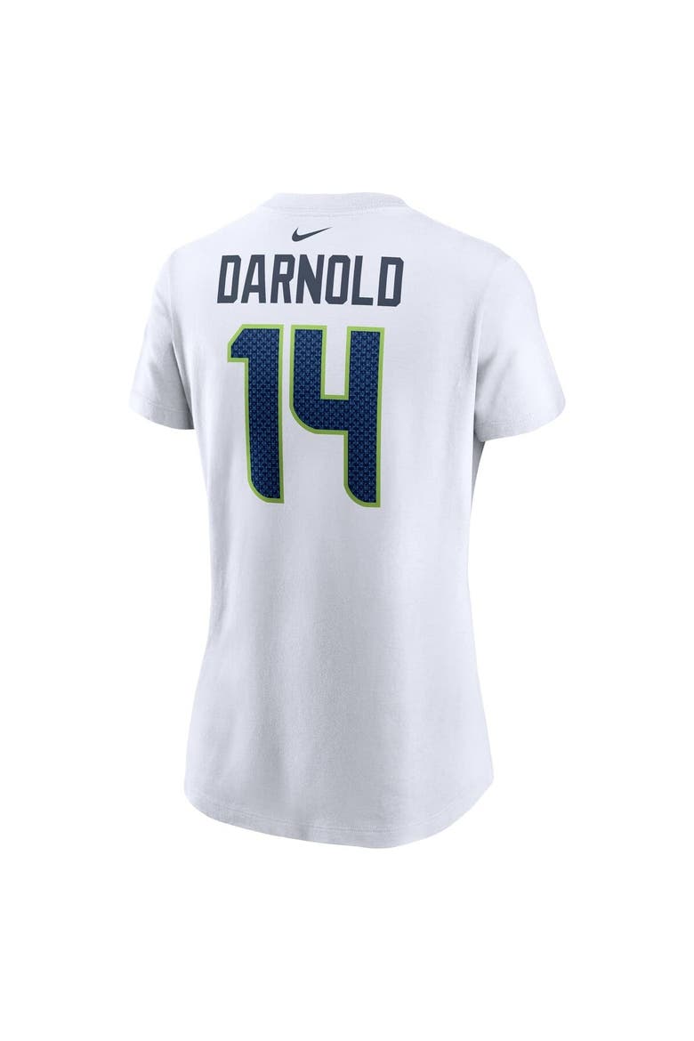 Women's Nike Sam Darnold White Seattle Seahawks Player Name & Number T-Shirt, Alternate, color, White