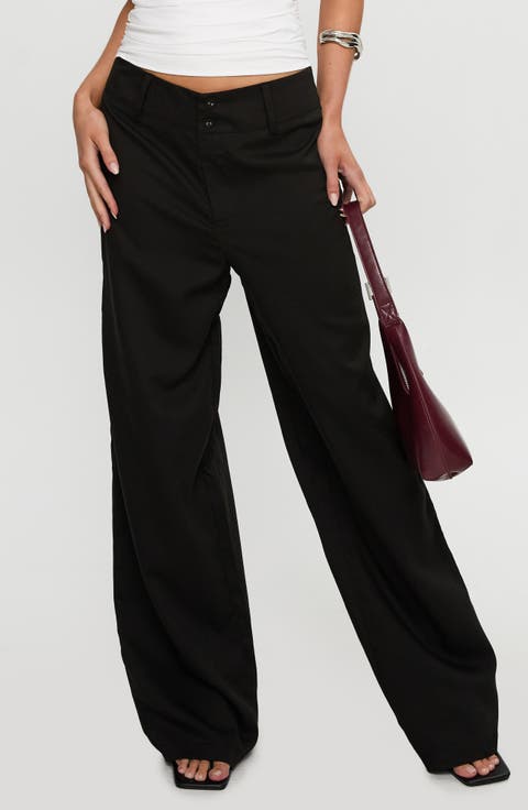 Alaina Low Rise Wide Leg Pants
