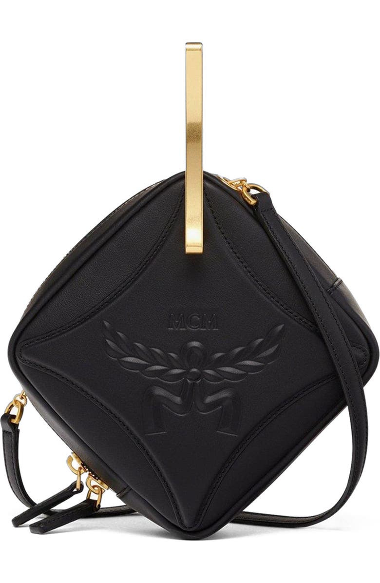 MCM Diamond Logo Crossbody in Calf Leather, Main, color,