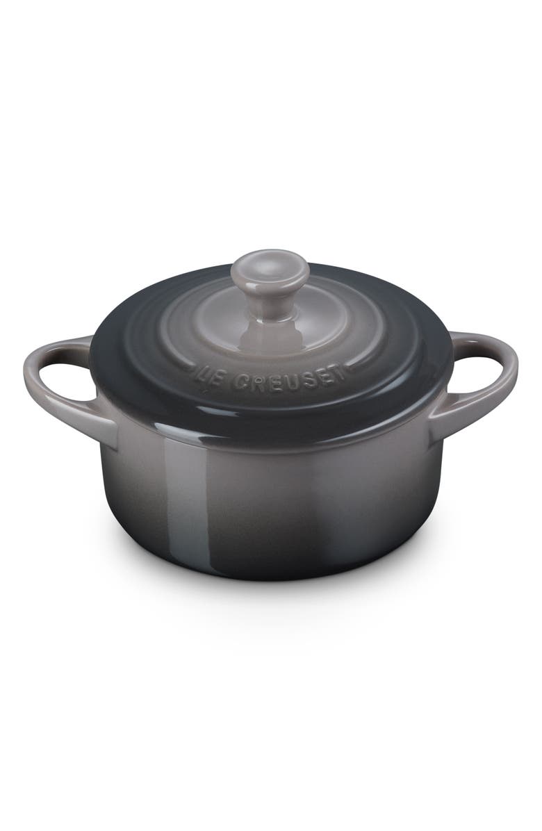 Le Creuset Mini Round Cocotte, Main, color, Oyster