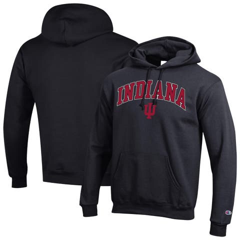 Men's Champion  Black Indiana Hoosiers Arch Over Logo Pullover Hoodie