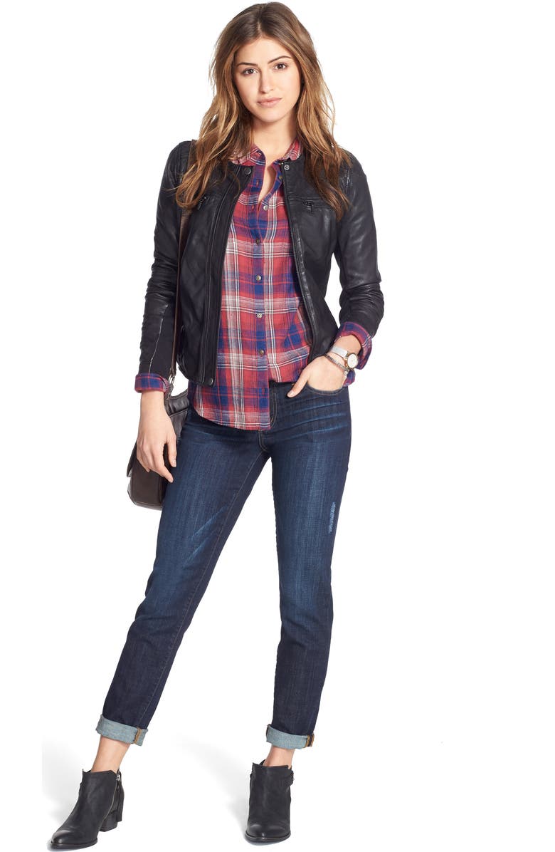 Frye 'Melissa' Leather Crossbody Bag, Alternate, color, Slate