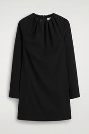 COS Pleated Tailored Twill Mini Dress