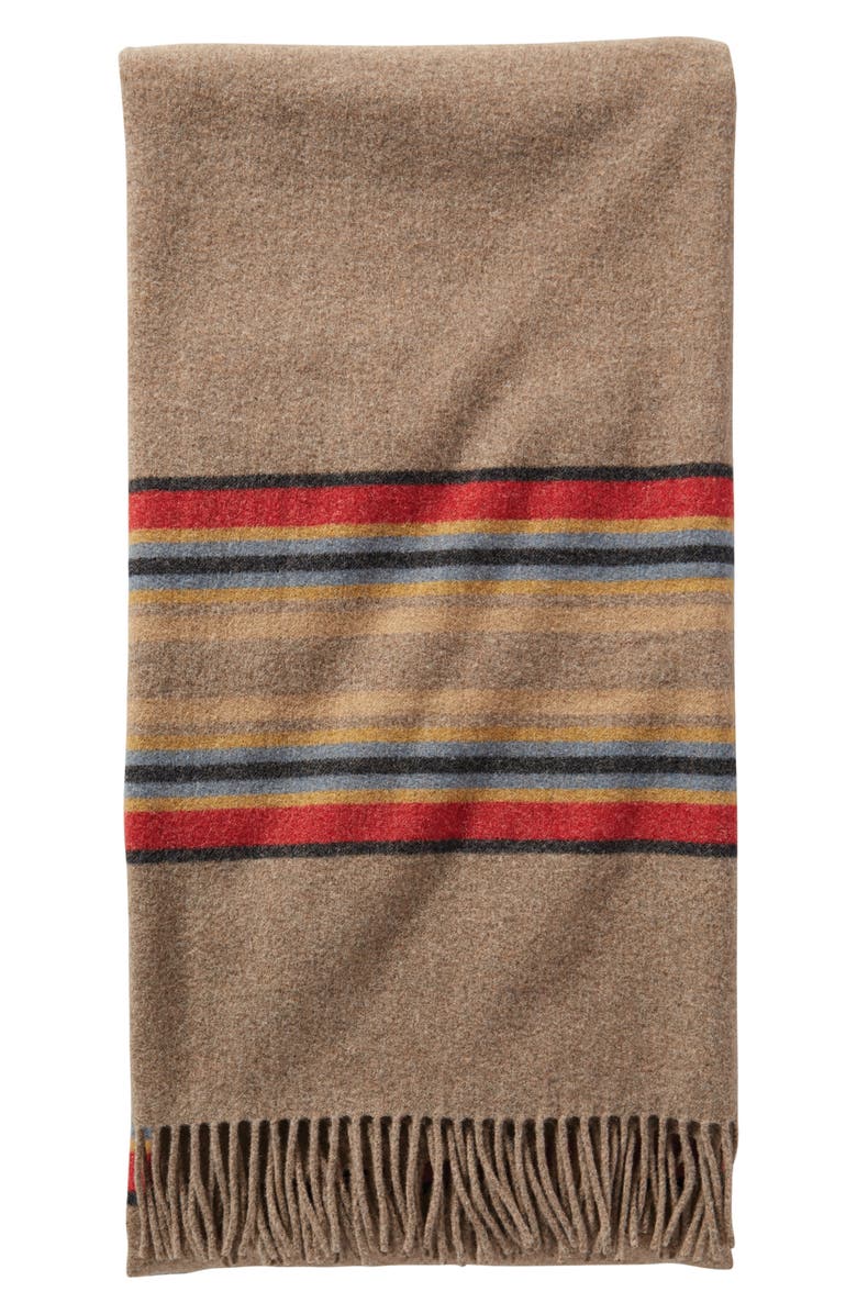 Pendleton 5th Avenue Throw Blanket, Main, color, Mineral Umber