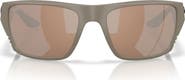 Costa Del Mar Finlet 59mm Polarized Rectangular Sunglasses