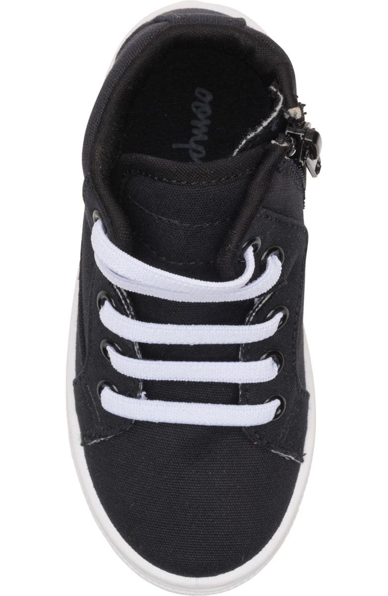 OOMPHIES Kids' Tyler High Top Sneaker, Alternate, color, Black
