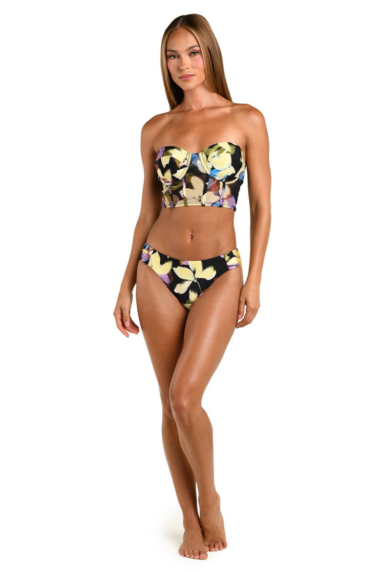 Afterglow Underwire Convertible Midkini Swim Top, Alternate, color, BLACK MULTI