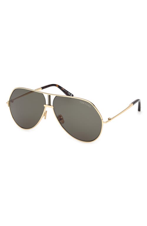 Tom Ford Rickie 63mm Oversize Navigator Sunglasses
