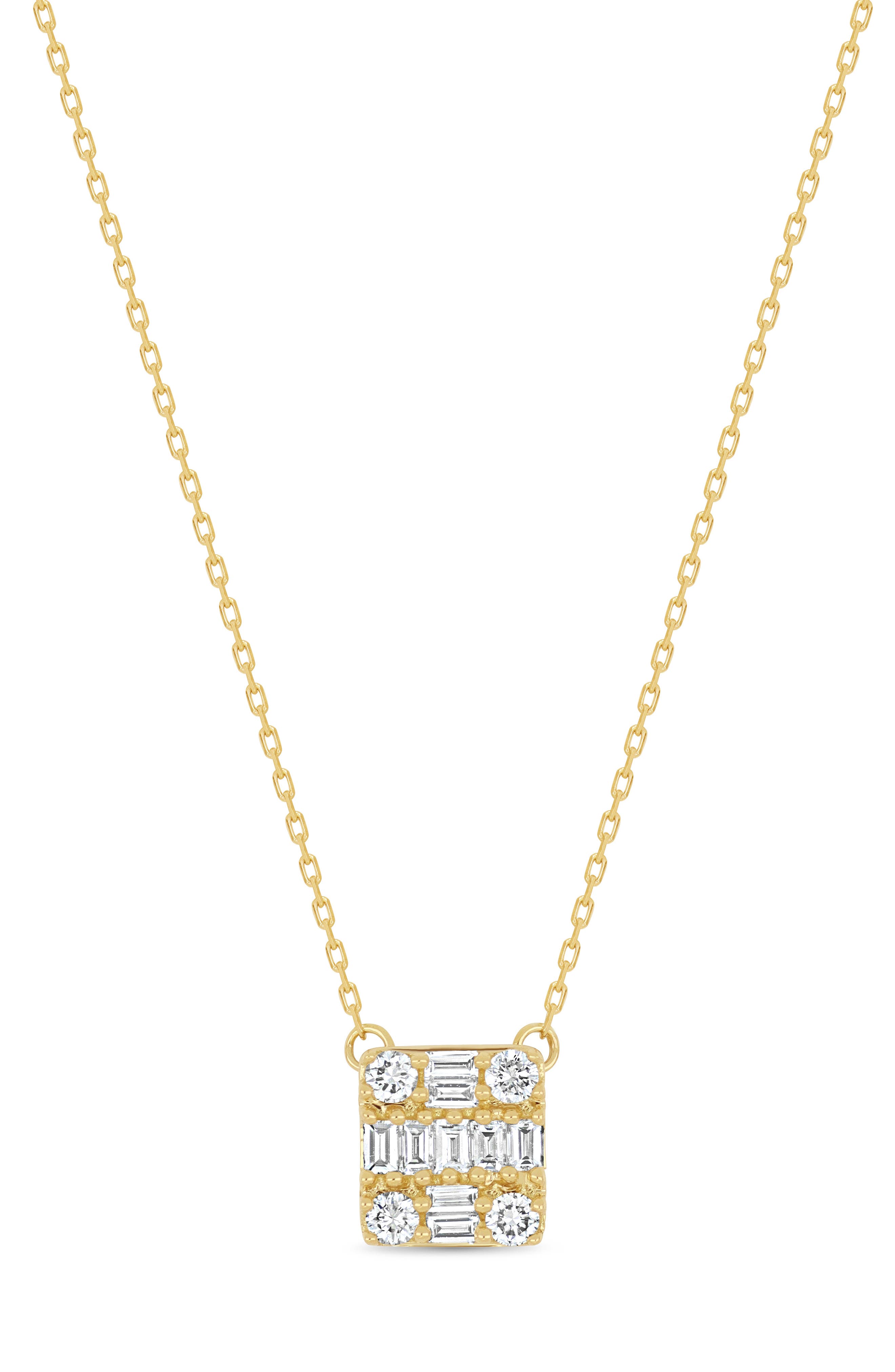 Icon 18k Gold Diamond Pendant Necklace