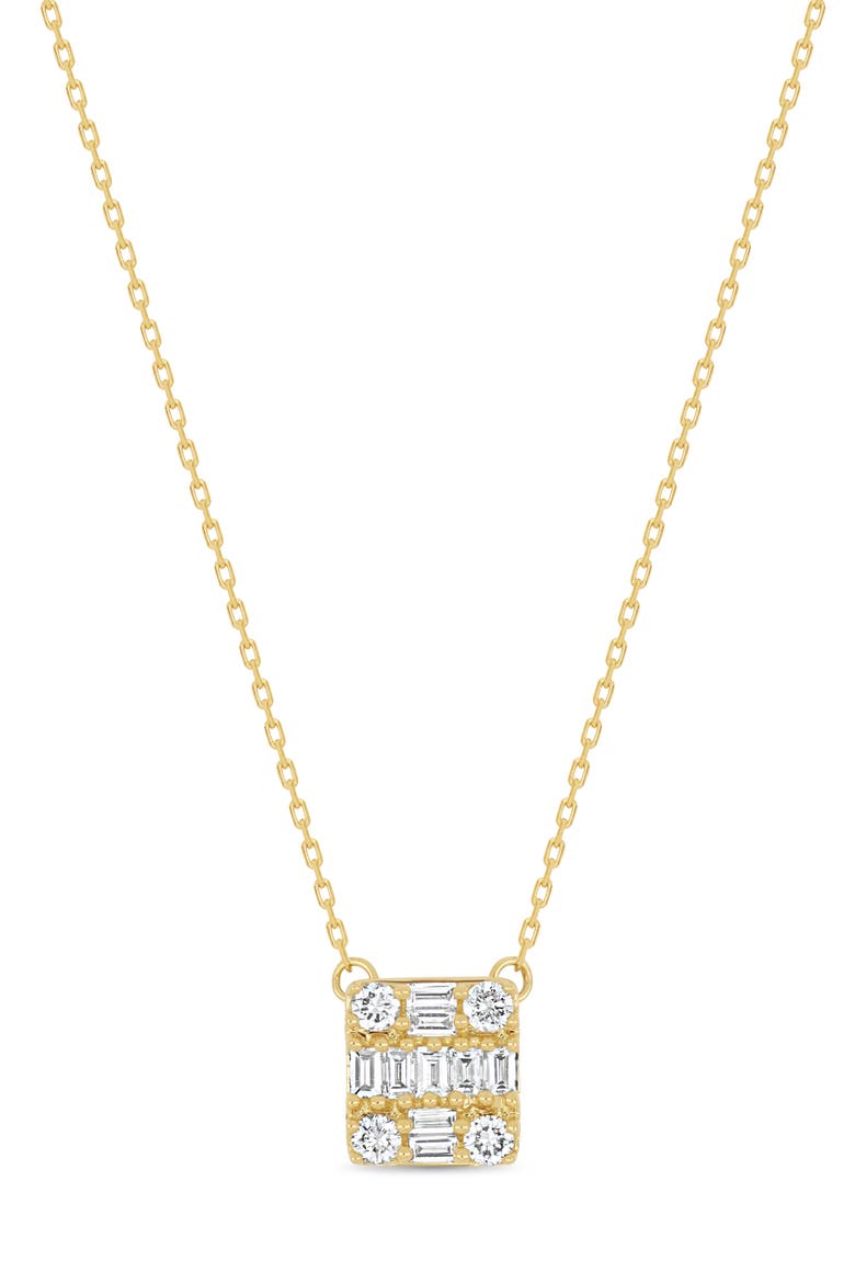 Icon 18k Gold Diamond Pendant Necklace, Main, color, 18KY