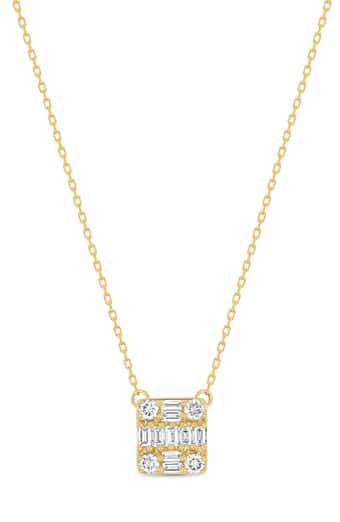 Icon 18k Gold Diamond Pendant Necklace
