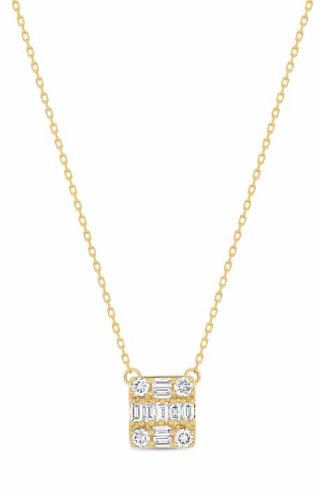 Icon 18k Gold Diamond Pendant Necklace