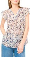 Vince Camuto Flutter Sleeve Top