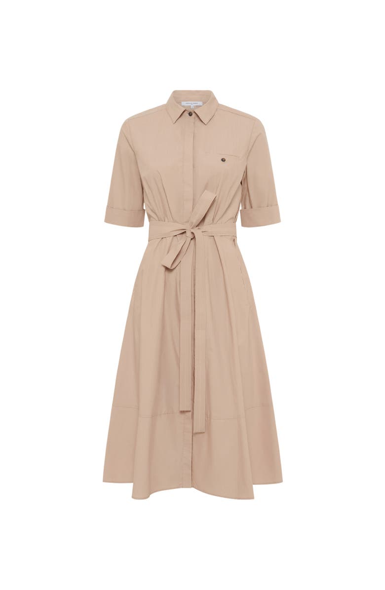 GERARD DAREL Rana Midi Shirt Dress, Alternate, color, Beige