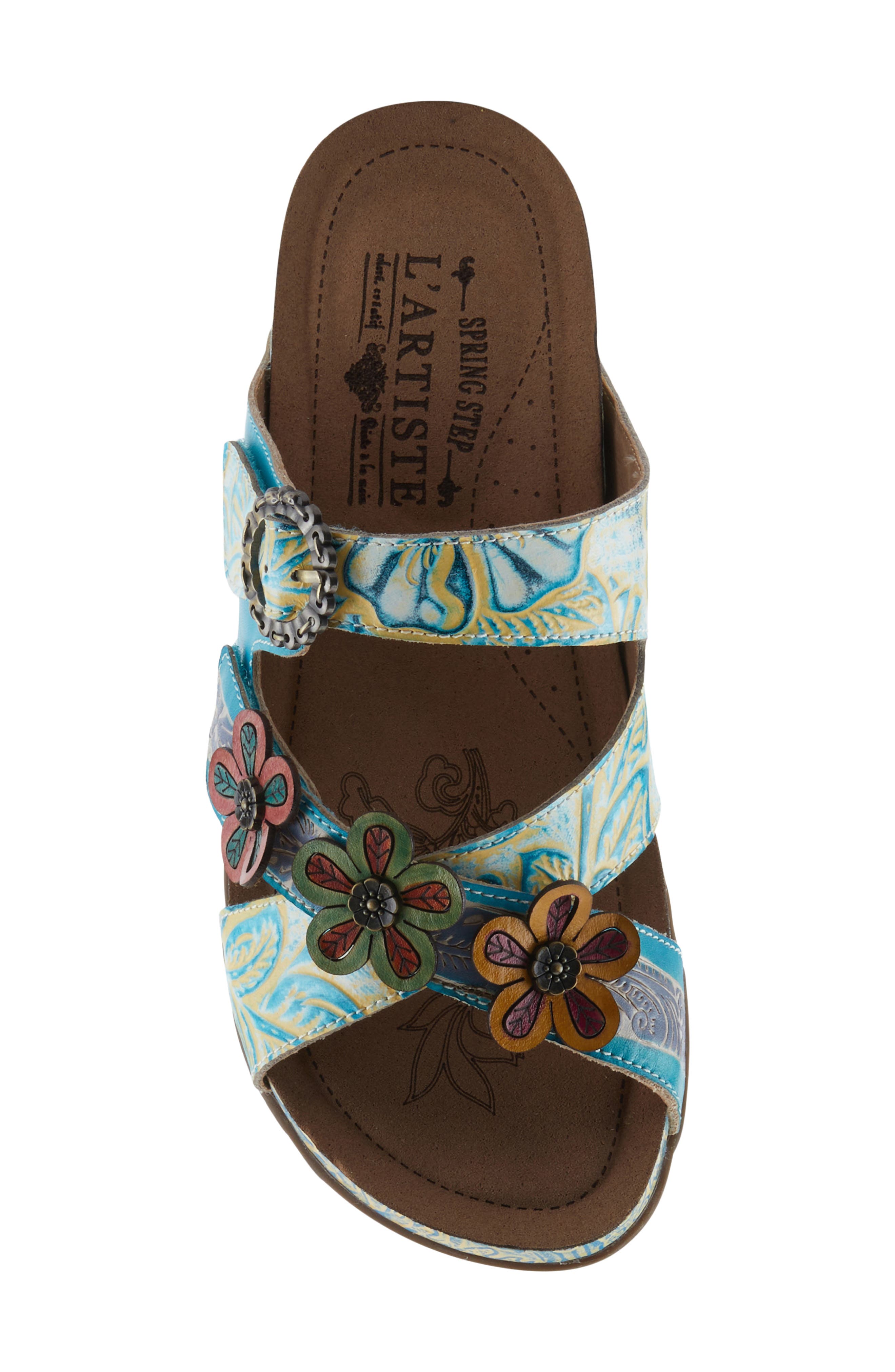 L'Artiste by Spring Step Caelana Sandal, Alternate, color, Turquoise Multi