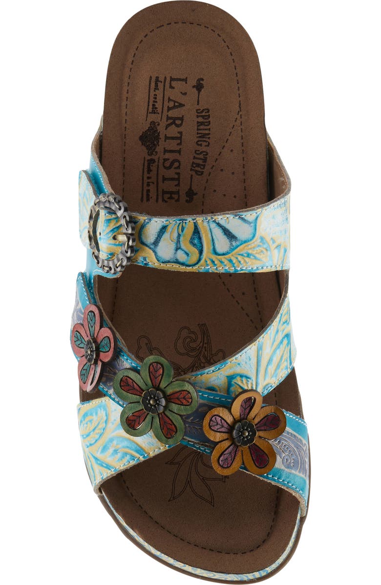 L'Artiste by Spring Step Caelana Sandal, Alternate, color, Turquoise Multi