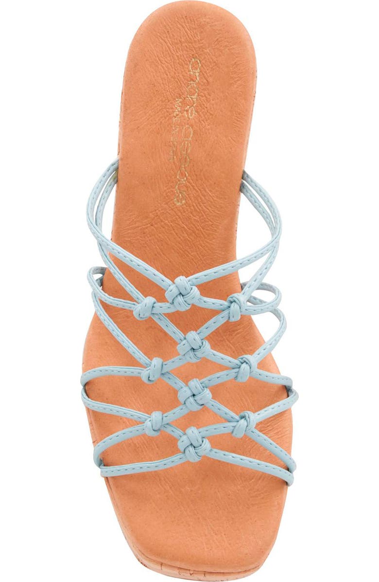 André Assous Camryn Platform Slide Sandal, Alternate, color, Ice Blue