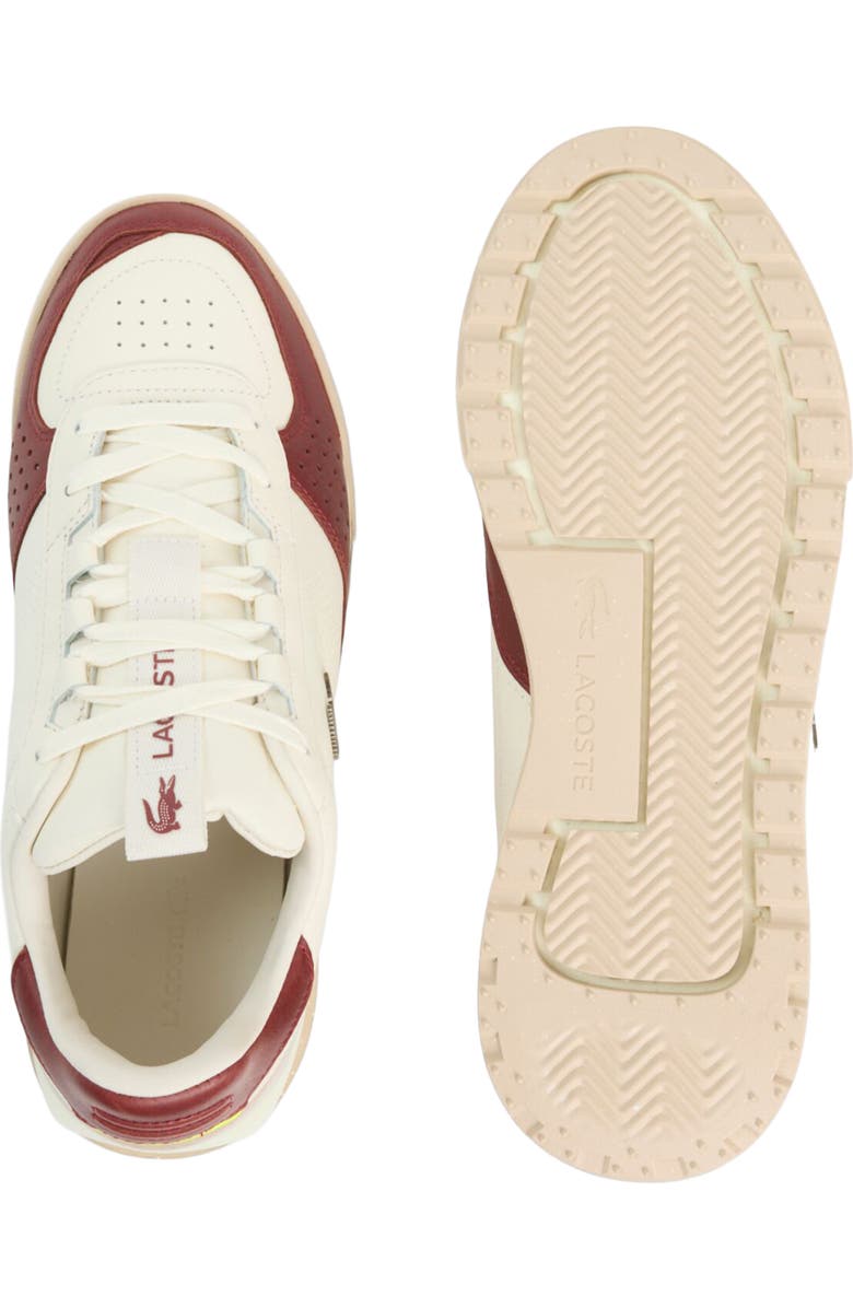 Lacoste Slam Break Court Sneaker, Alternate, color, Off White/ Orange