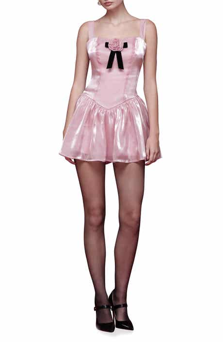 Avec Les Filles Sleeveless Fit & Flare Minidress