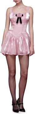 Avec Les Filles Sleeveless Fit & Flare Minidress