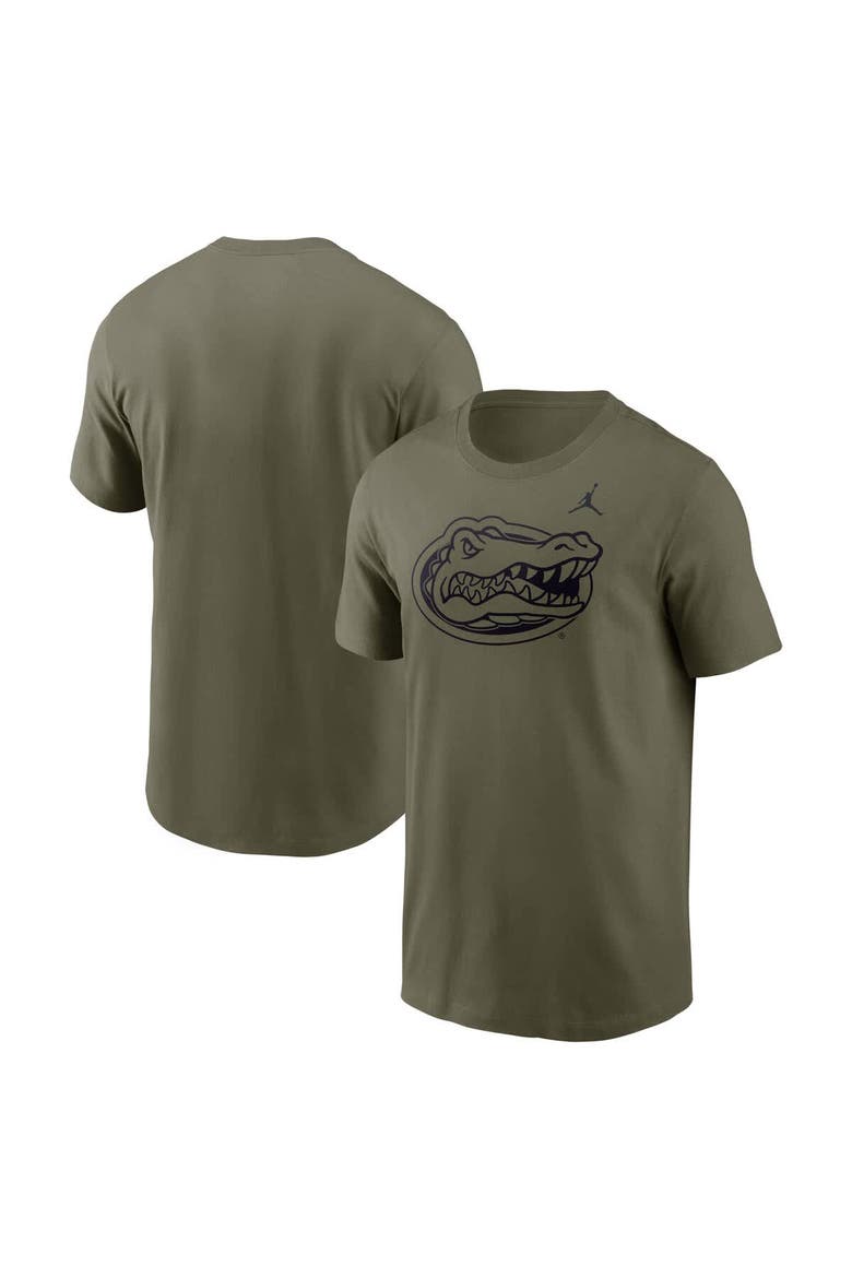 Men's Jordan Brand Olive Florida Gators Primetime Logo Performance T-Shirt, Main, color, Olive