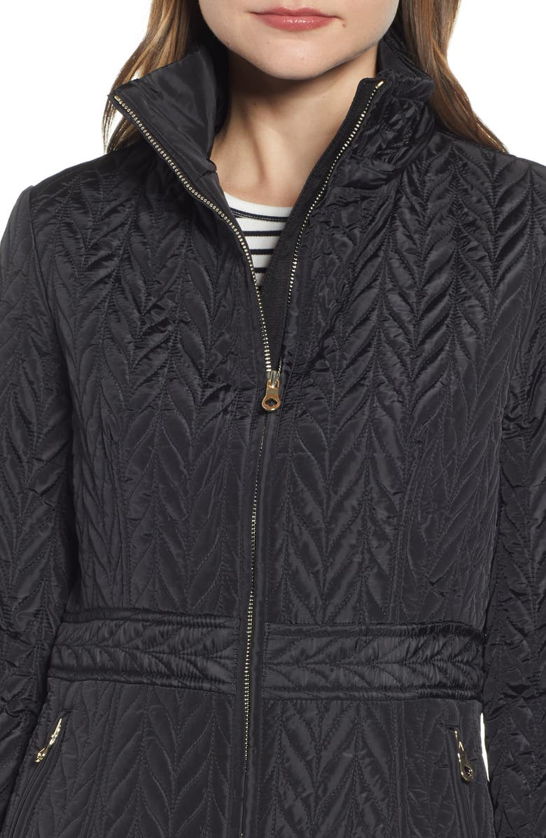 Kate Spade New York hooded quilted jacket, Alternate, color,
