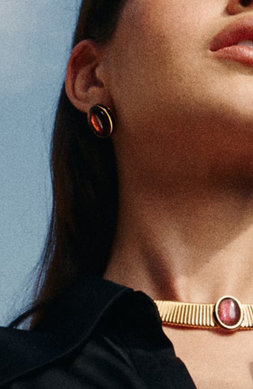 Rc Retro Chic Gladiator Earrings In Brown