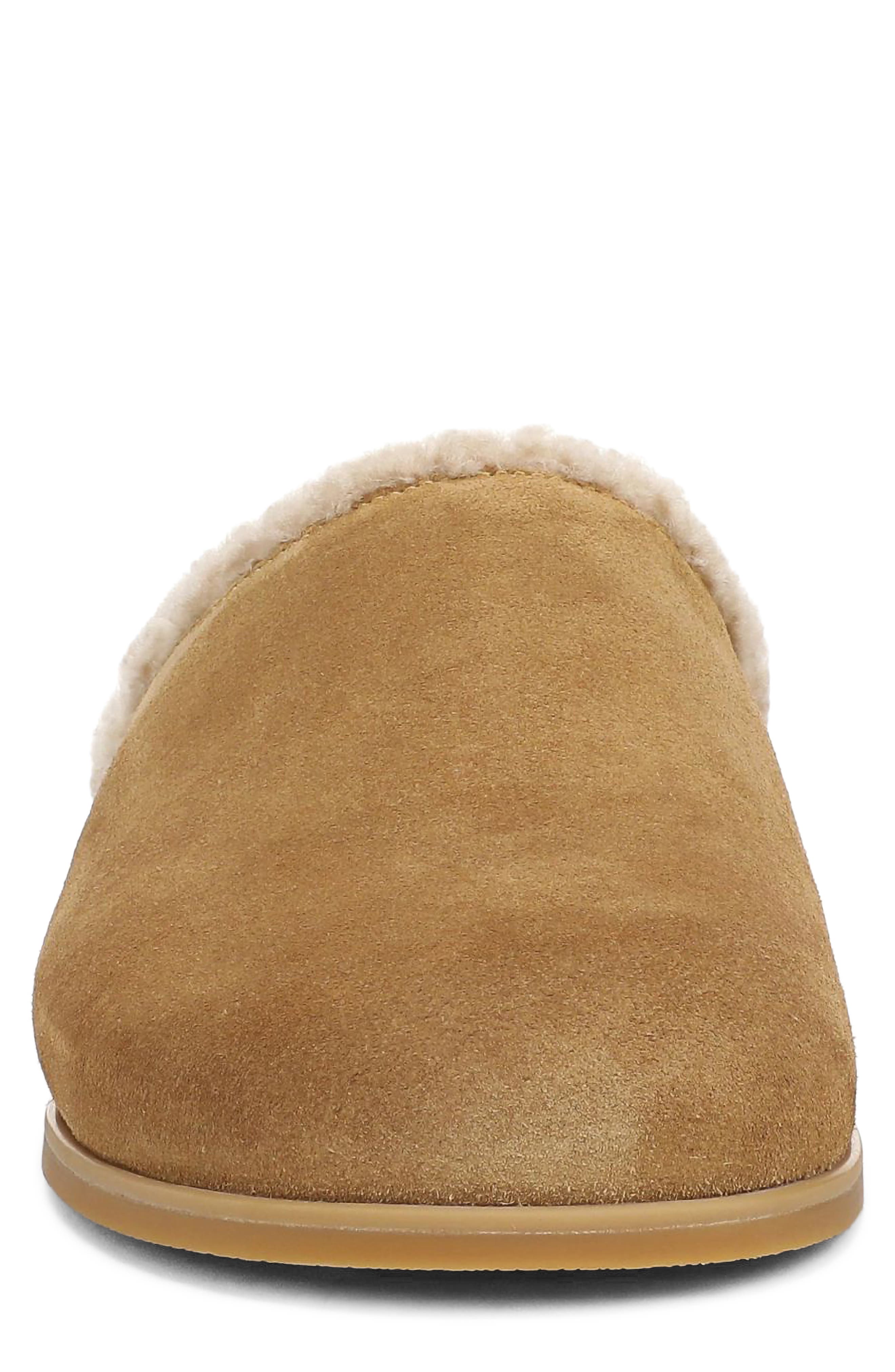 Leo Genuine Shearling Scuff Slipper, Alternate, color, HONEY BROWN