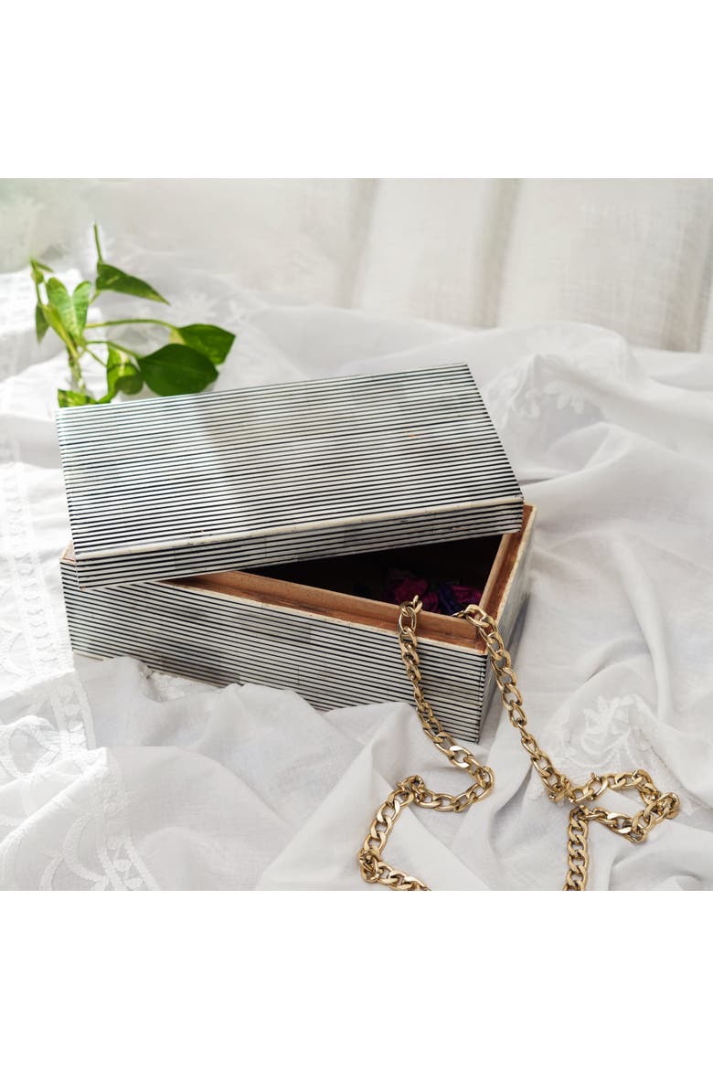 Pinstripe Inlay Box, Alternate, color, Pinstripe