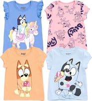 BLUEY 4-Pack Short Sleeve T-Shirts