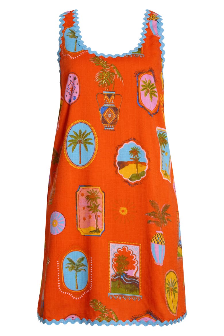 Maury Postcard Auriel Shift Minidress, Alternate, color, RED-PINK-MULT