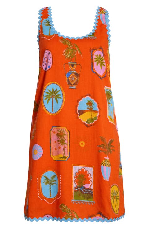 Maury Postcard Auriel Shift Minidress