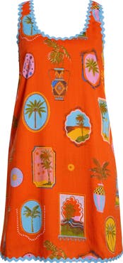 SUGARLIPS Maury Postcard Auriel Shift Minidress