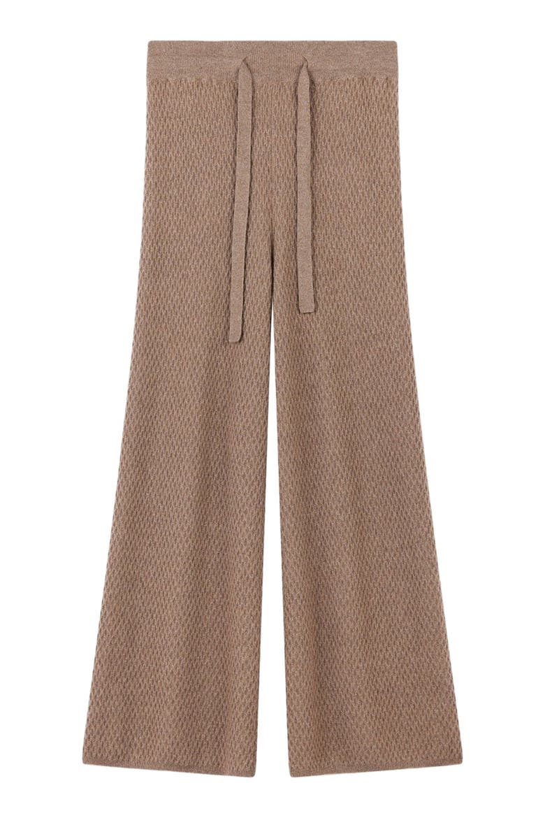 Textured Cashmere Pants, Alternate, color, taupe