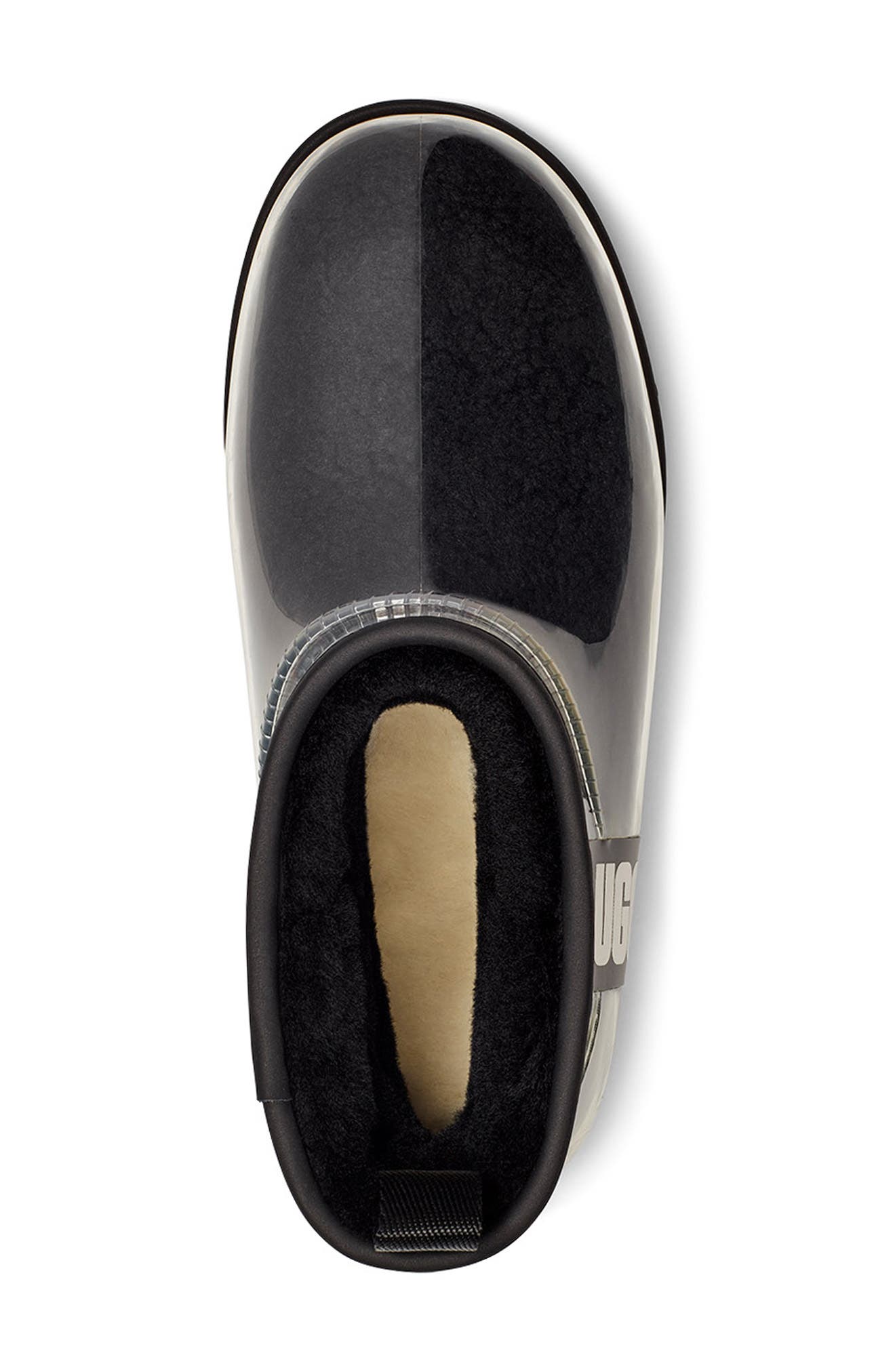 Classic Mini Waterproof Clear Boot, Alternate, color, BLACK