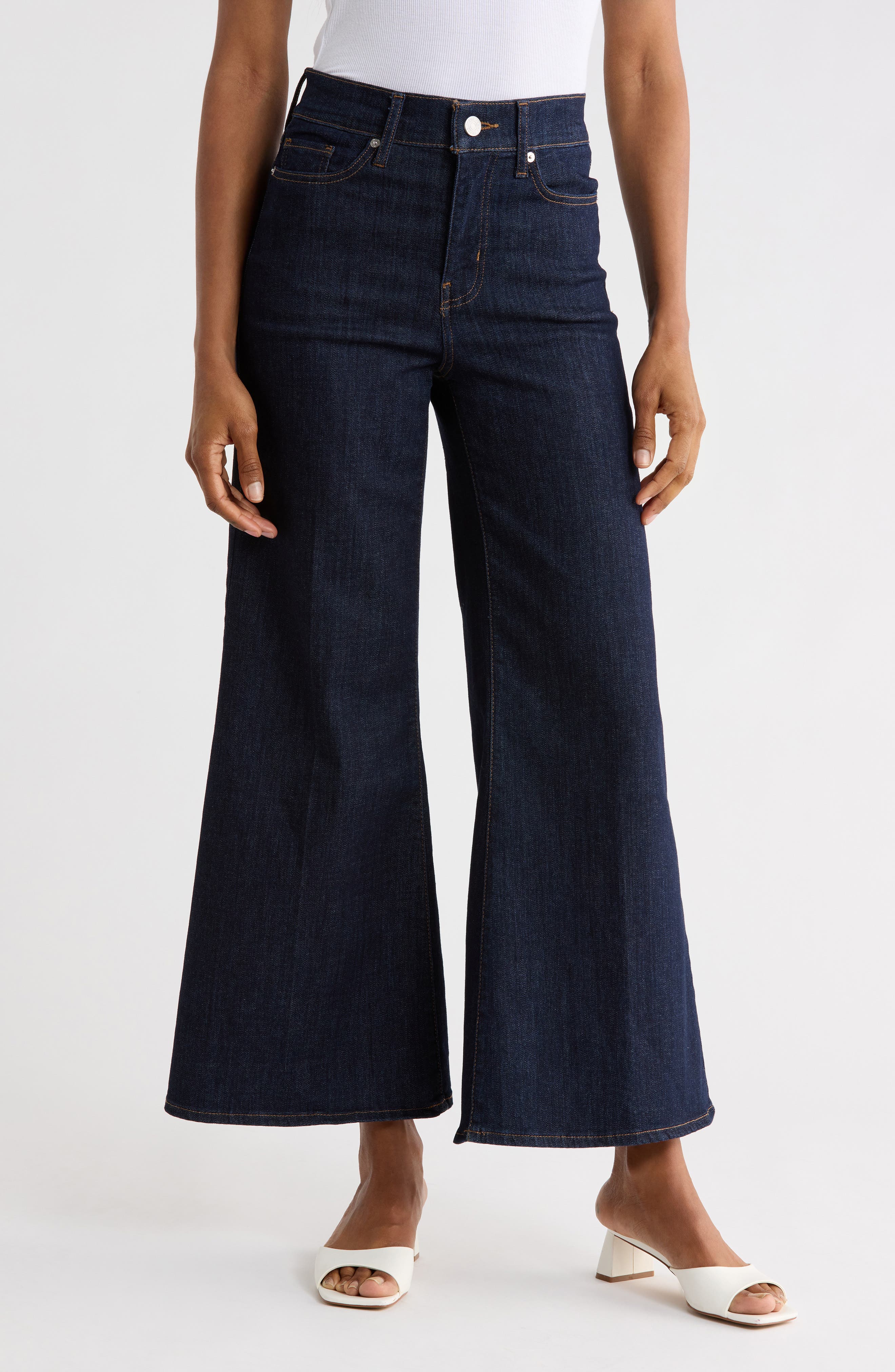 FRAME Le Palazzo Crop Wide Leg Jeans