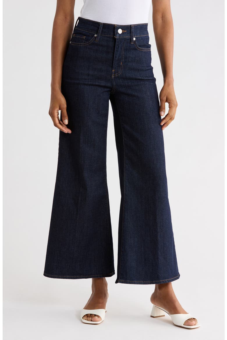 Le Palazzo Crop Wide Leg Jeans, Main, color, RINSE