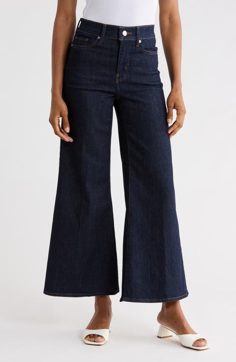 Le Palazzo Crop Wide Leg Jeans (Guilty)