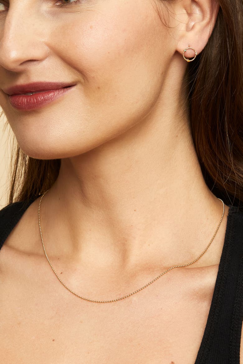 14K Gold Have A Ball Chain Necklace, Alternate, color, Yellow Gold