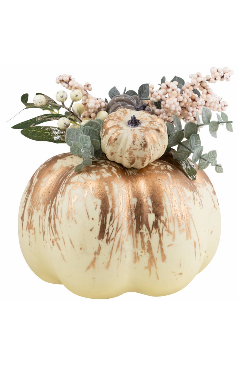 Northlight Mini Pumpkins and Berries Glittered Fall Harvest Decoration - 9", Main, color, 