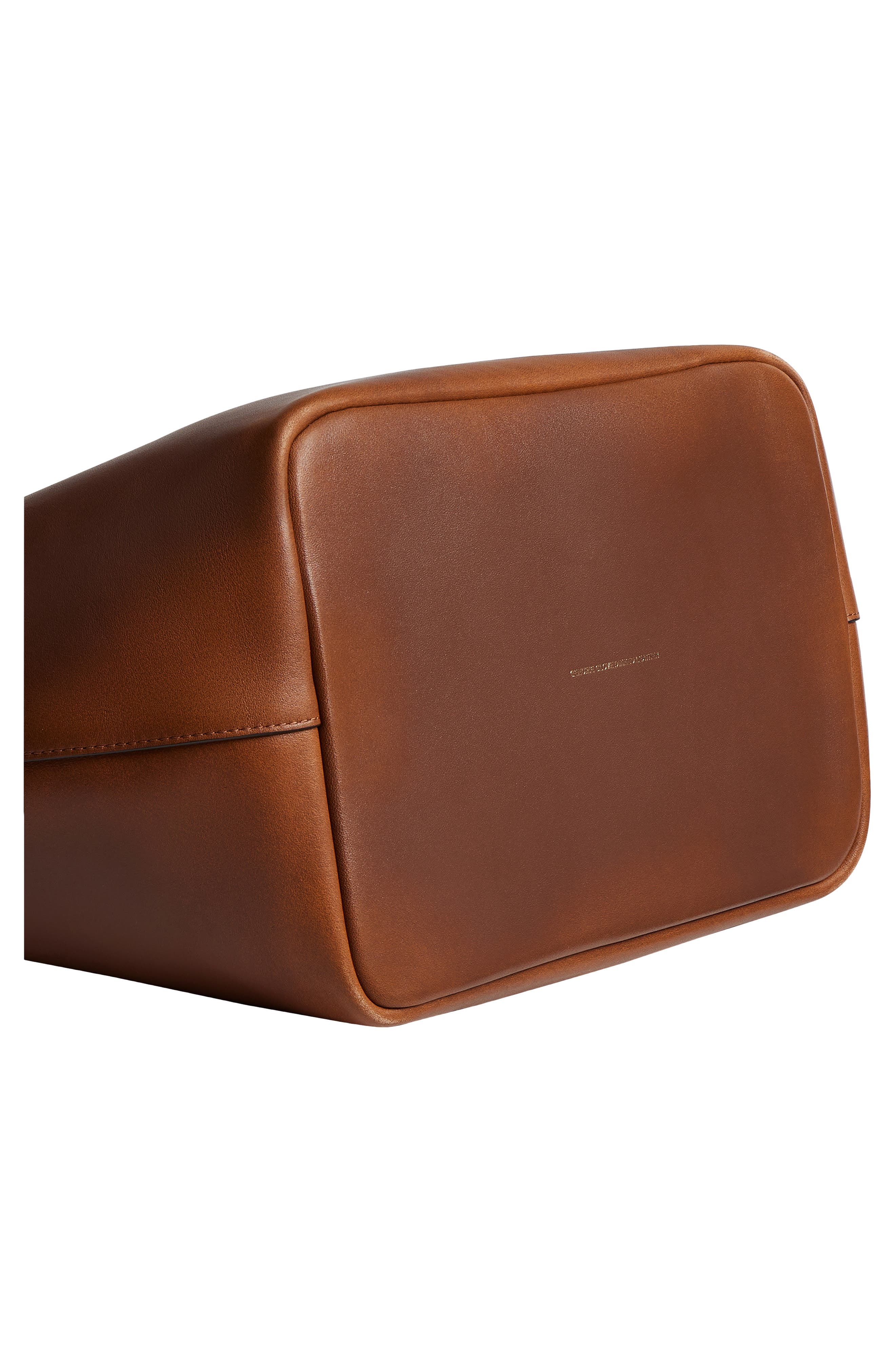Loved Leather Kisslock Frame Bag, Alternate, color, BROWN
