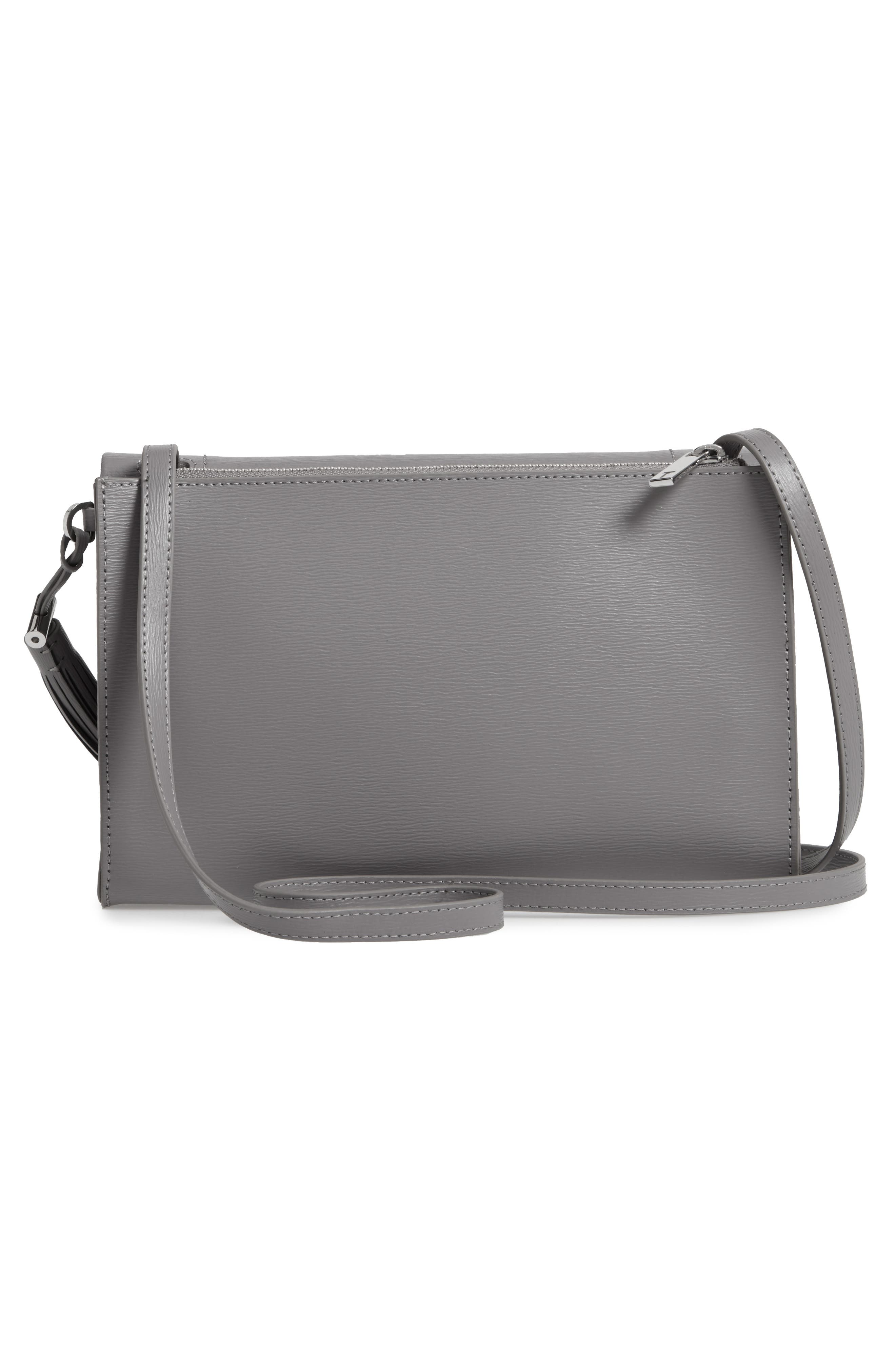 Natalei Leather Crossbody Bag, Alternate, color, DK-GREY
