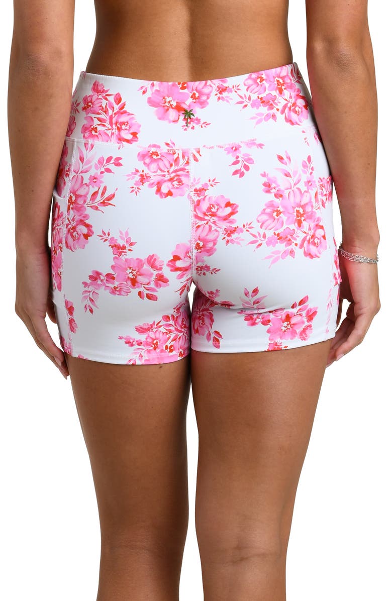 La Blanca Rally Rose Biker Shorts, Alternate, color, White