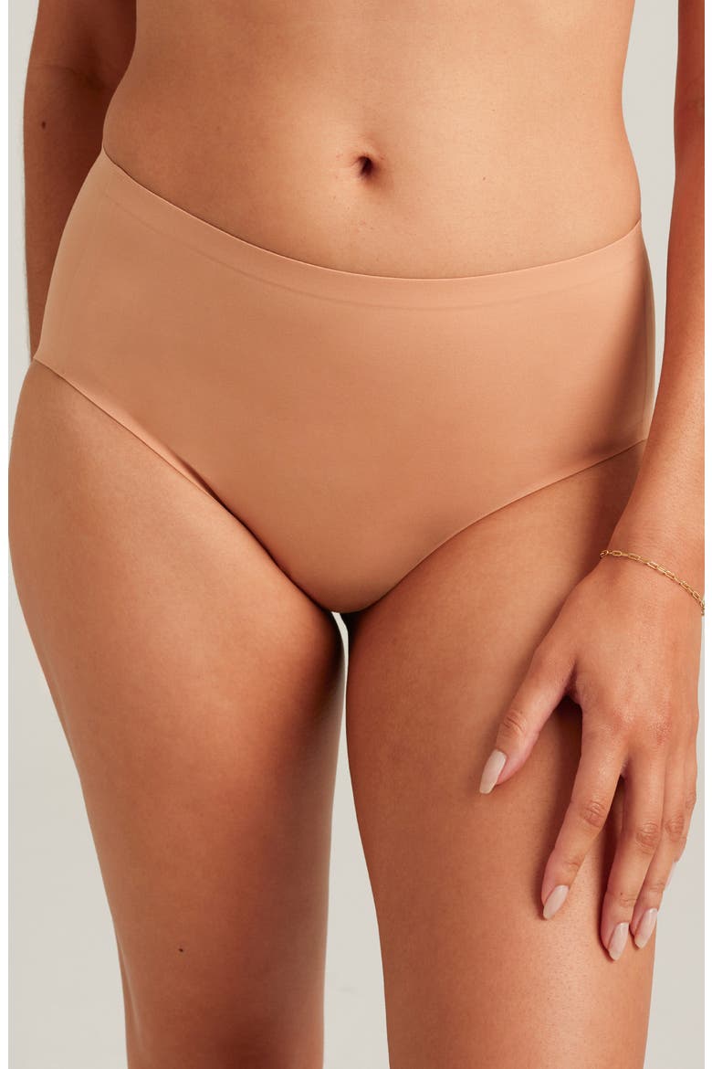 Seamless High Waist Briefs, Main, color, NUDE