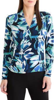 NIC+ZOE Giverny Knit Faux Wrap Top
