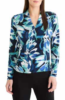 Giverny Knit Faux Wrap Top