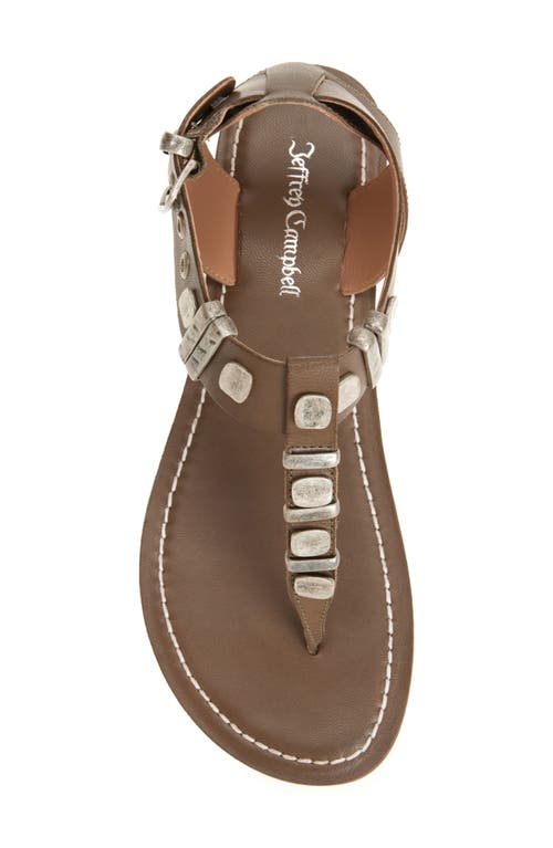 Jeffrey Campbell Leif Sandal In Olive Combo