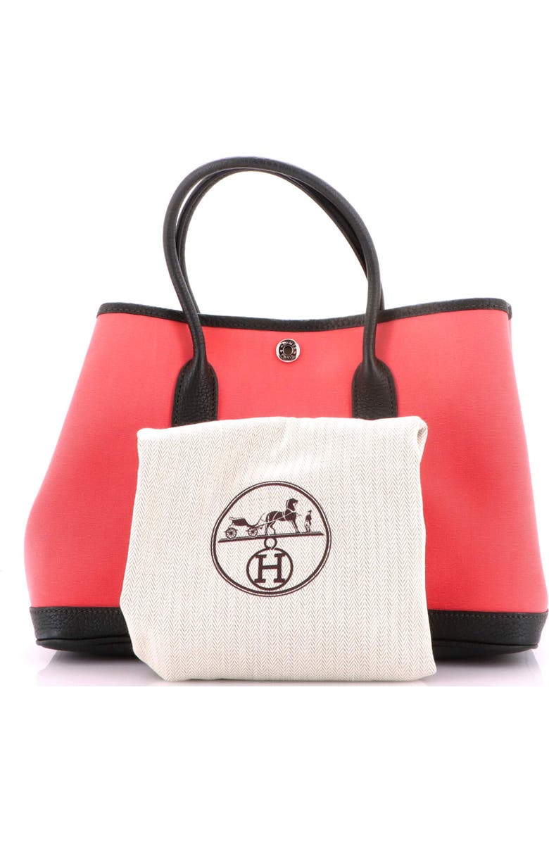 Pre-Owned Hermes Garden Party Tote Toile and Leather 30, Alternate, color, Rose Azalee