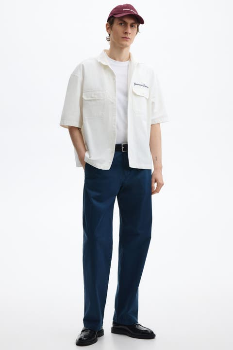 Relaxed Fit Cotton Chinos